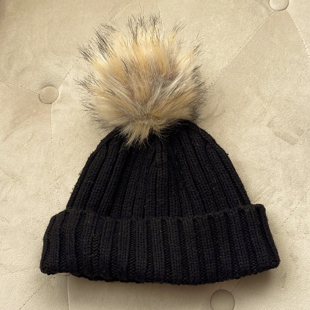 J. Crew winter pompom beanie hat